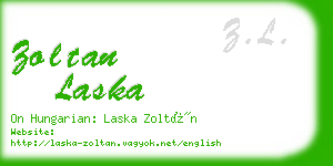 zoltan laska business card